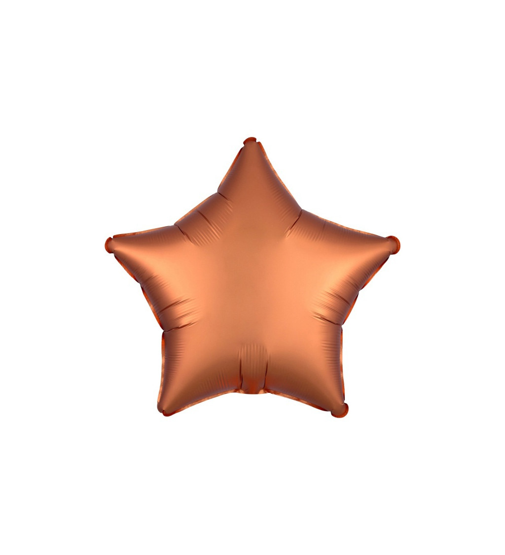Fóliový balónik v tvare hviezdy - bronzový