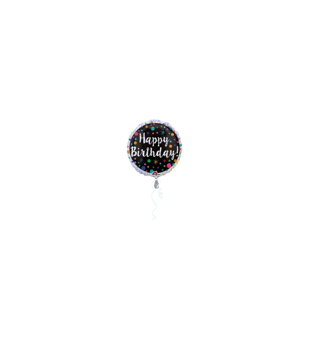 Balónik s nápisom Happy Birthday