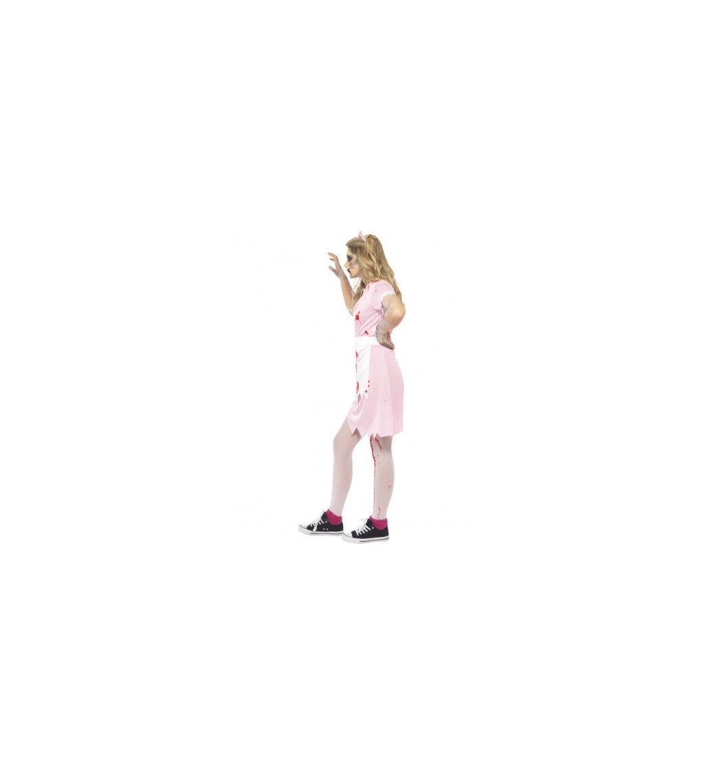 Detský kostým pre dievča - Zombie servírka