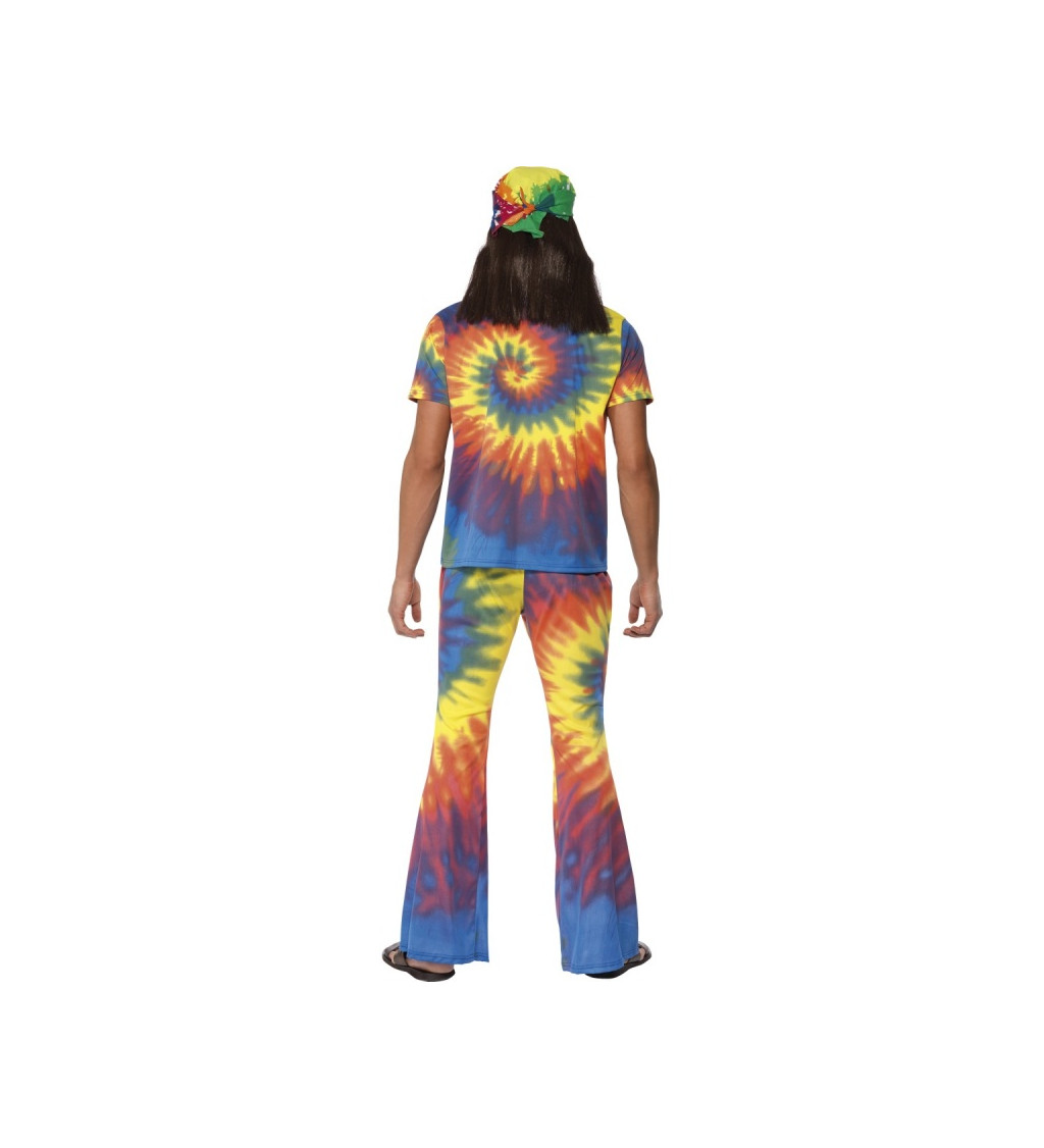 Pánsky kostým Hippie dúhový