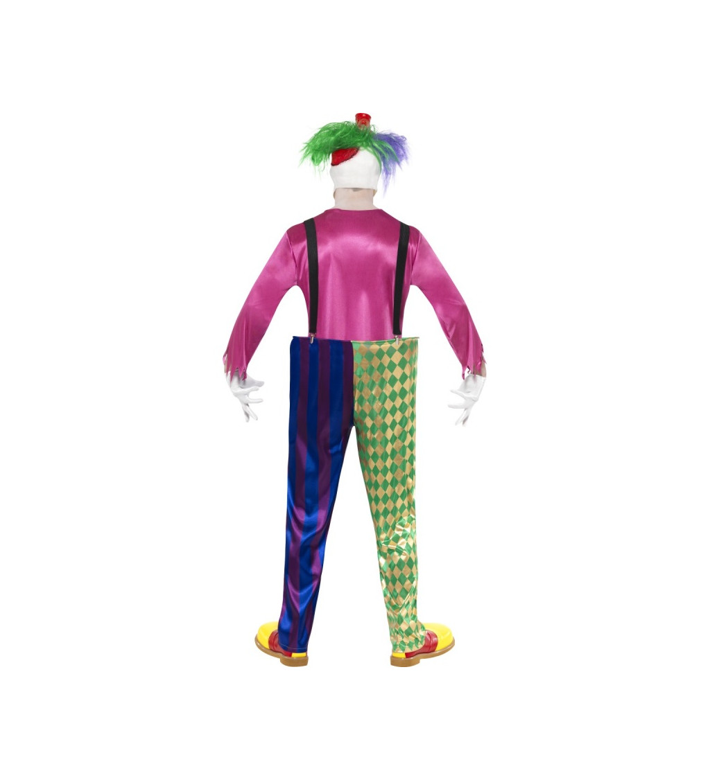 Pánsky kostým Farebný hororový klaun