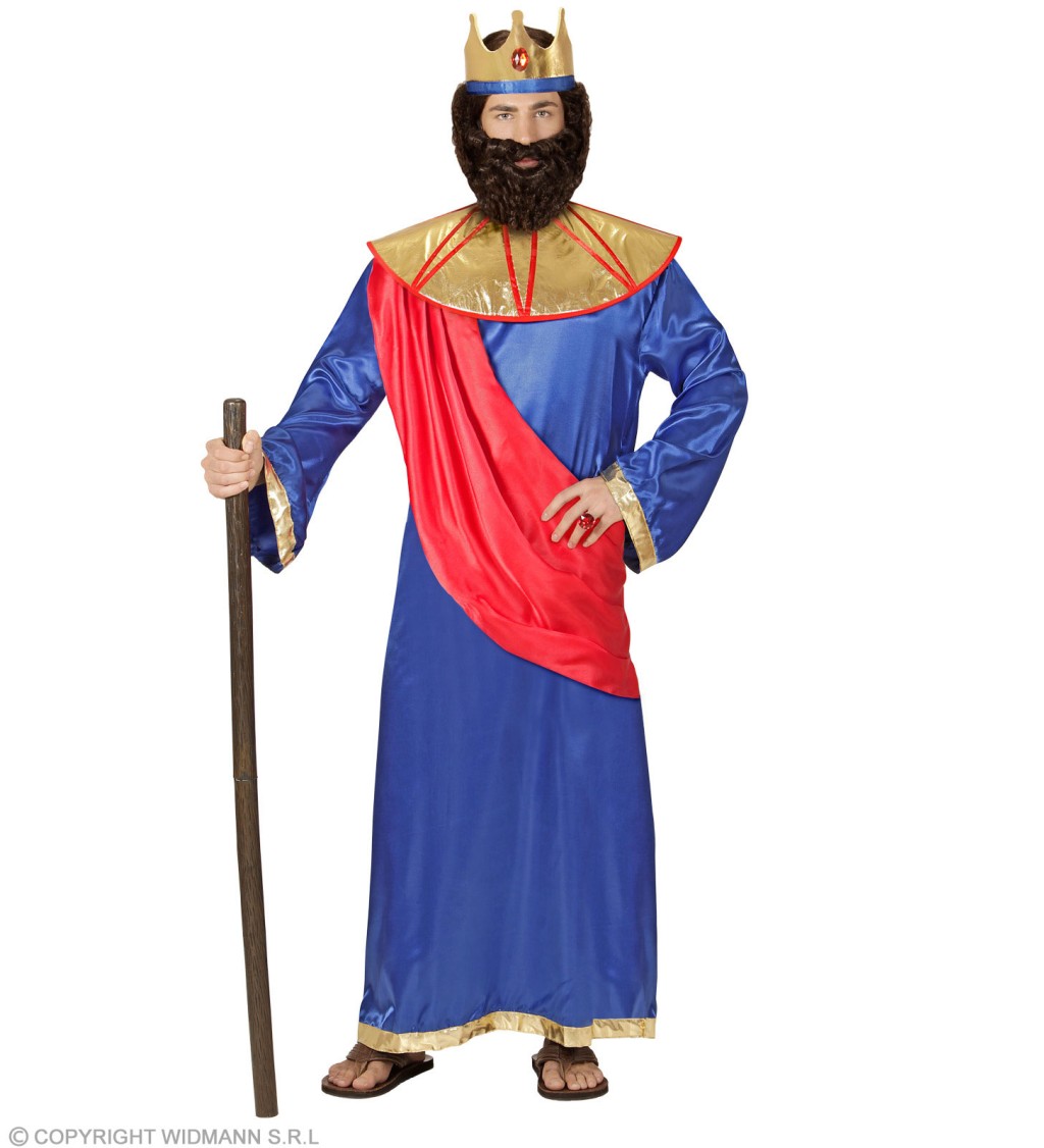 Pánsky kostým Biblický kráľ, modrý