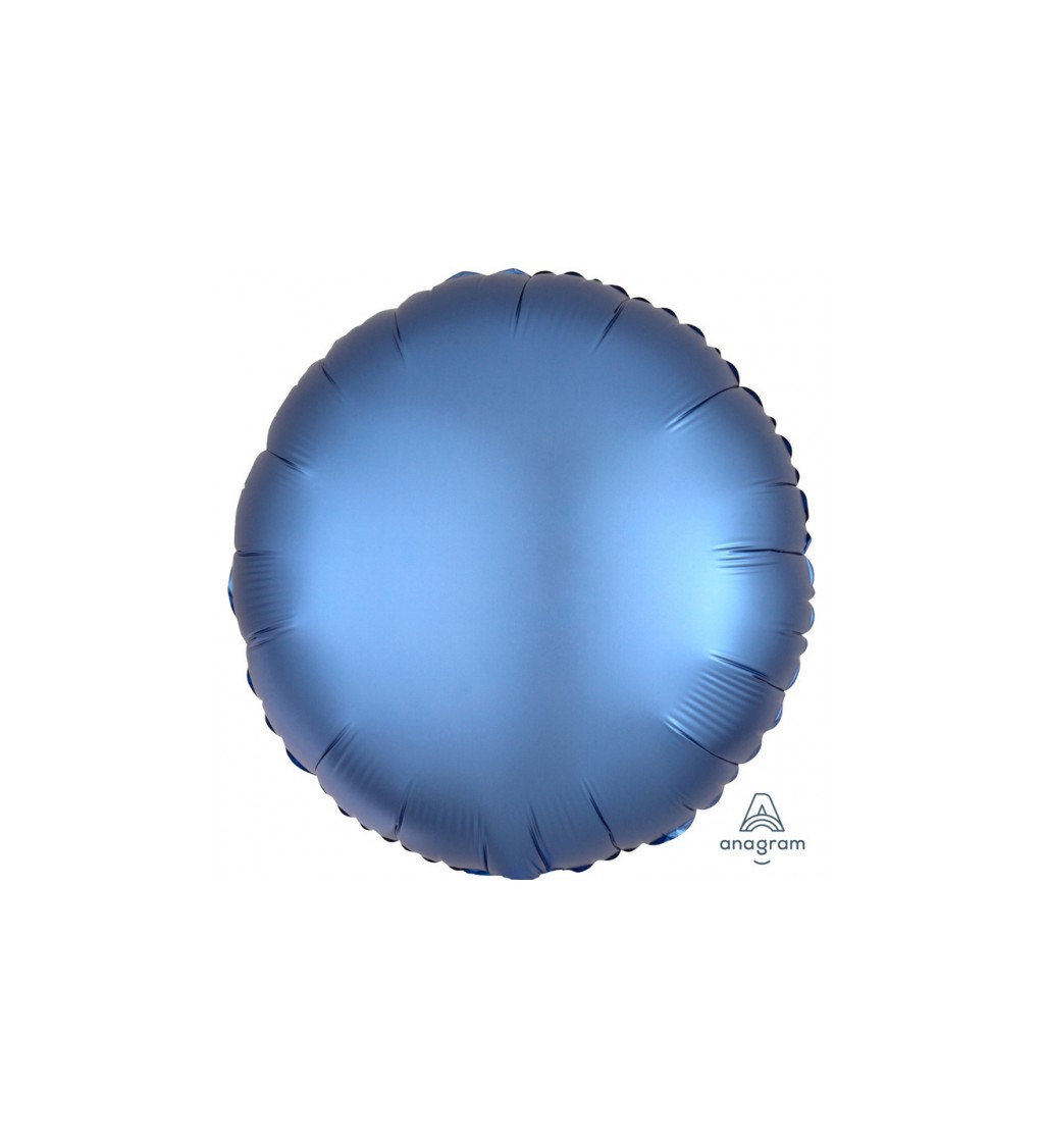 Fóliový balónik v tvare kolesa - modrý