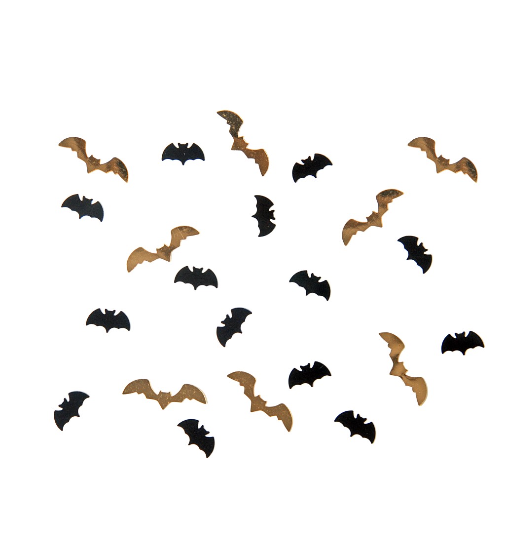 Dekorácia - Konfety netopiere