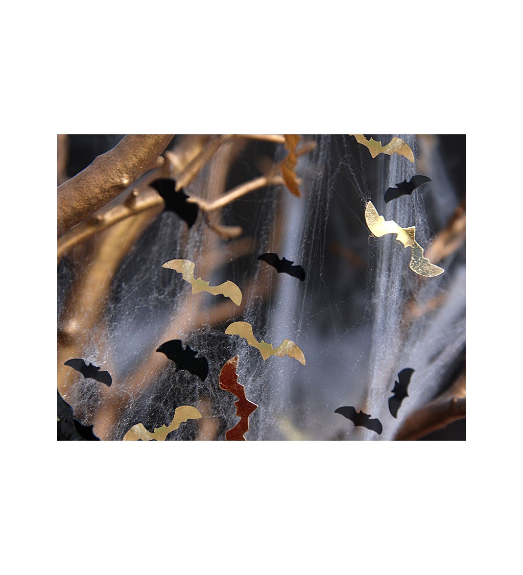 Dekorácia - Konfety netopiere