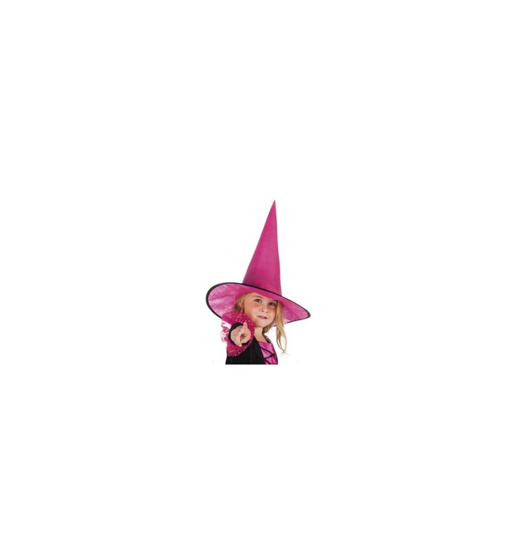 Detský čarodejnícky klobúk - ružový