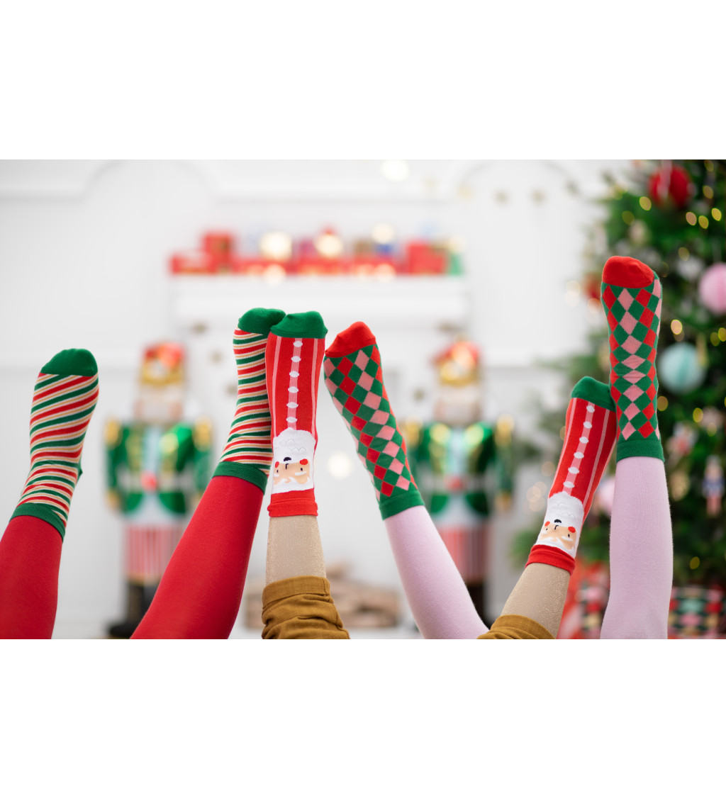 Vianočné ponožky so Santom