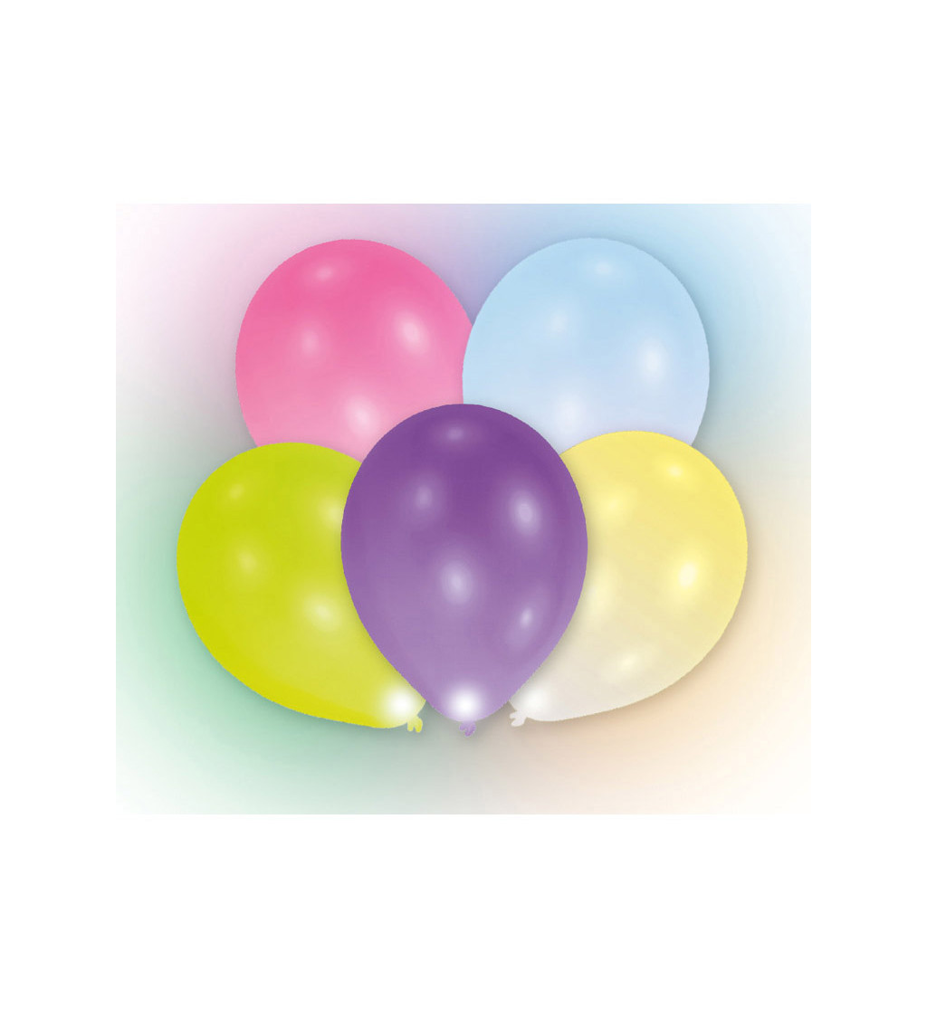 Latexové balóny - Svietiace, farebné