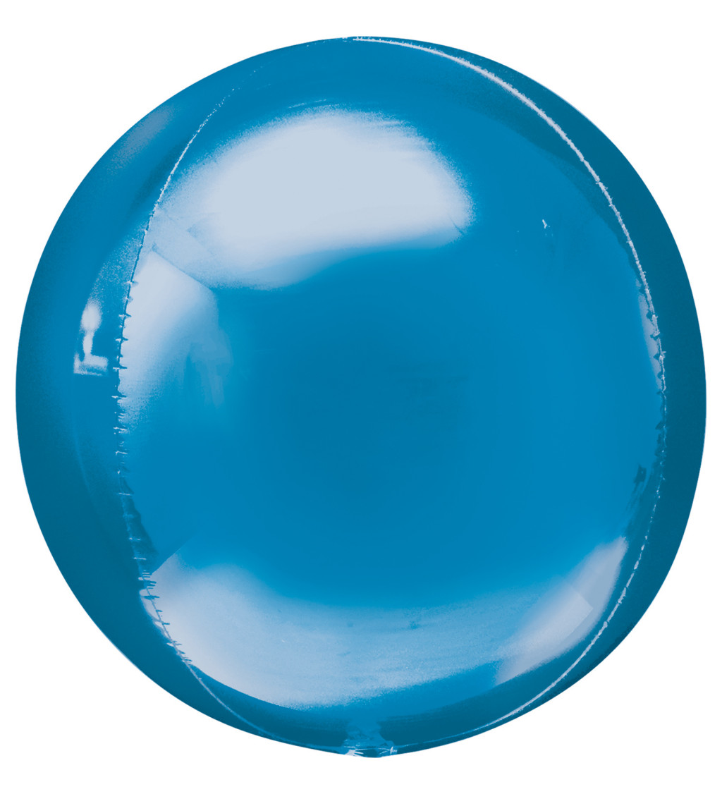 Guľatý fóliový balónik Modrý