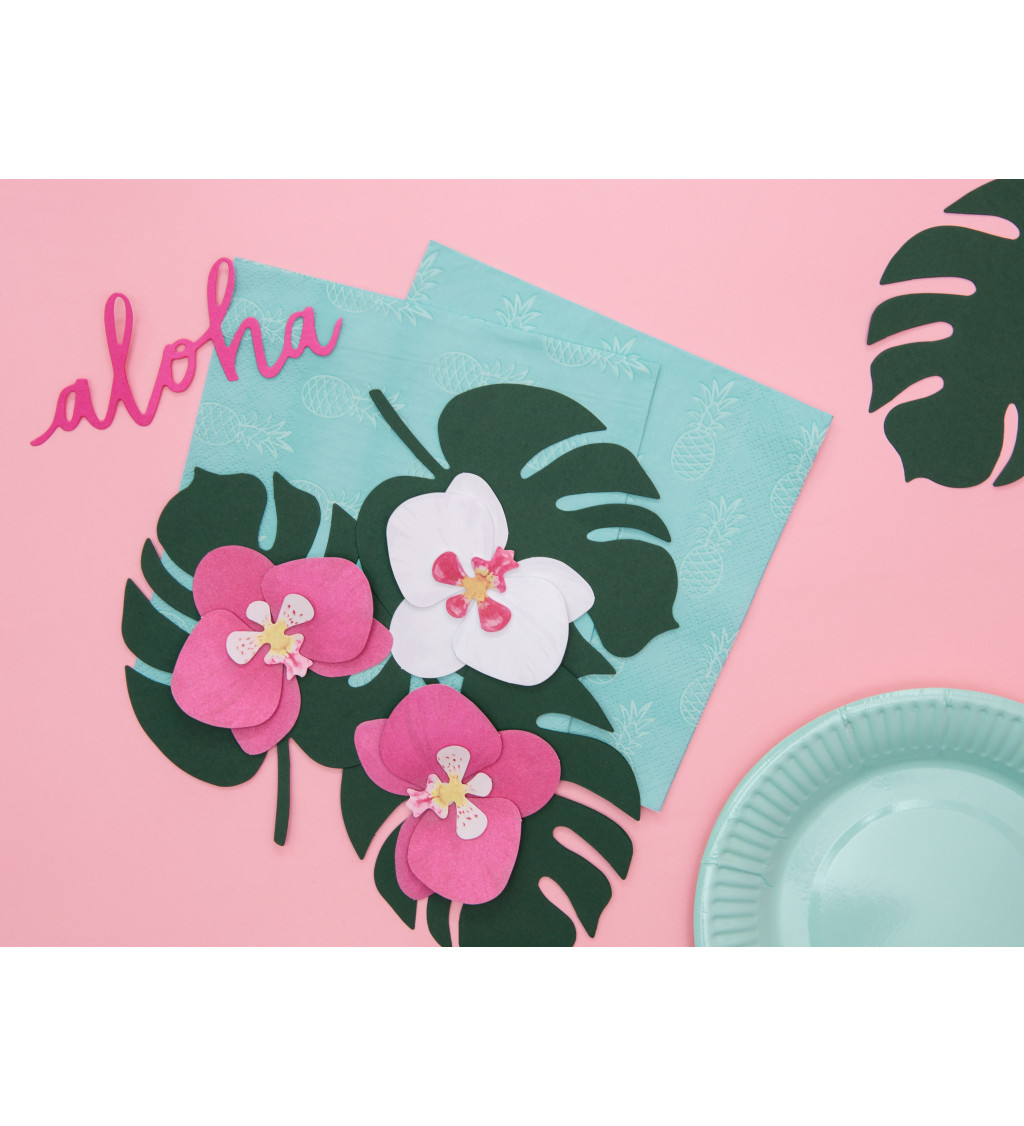 Papierová dekorácia - Listy aloha