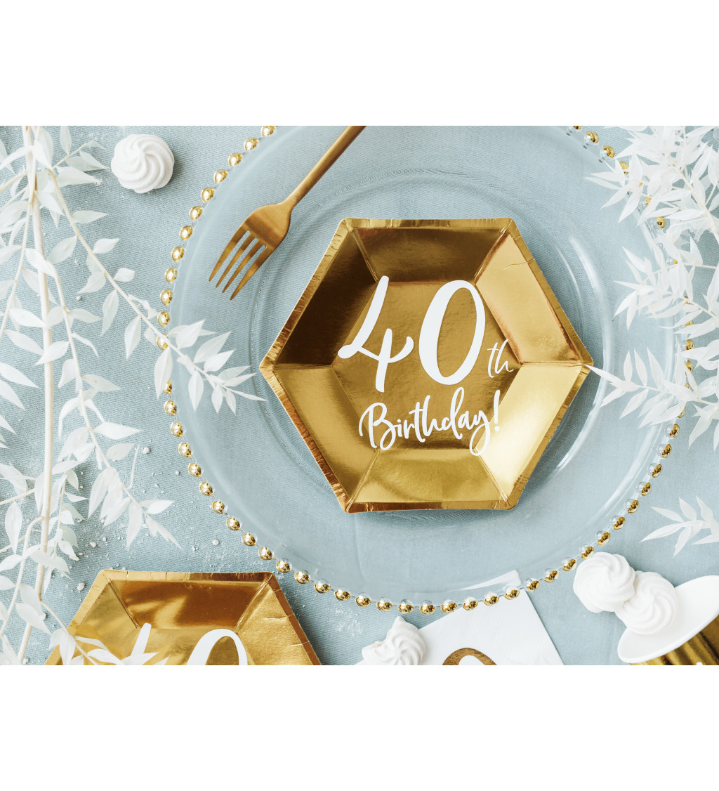 Zlatý tanier "40. narodeniny"