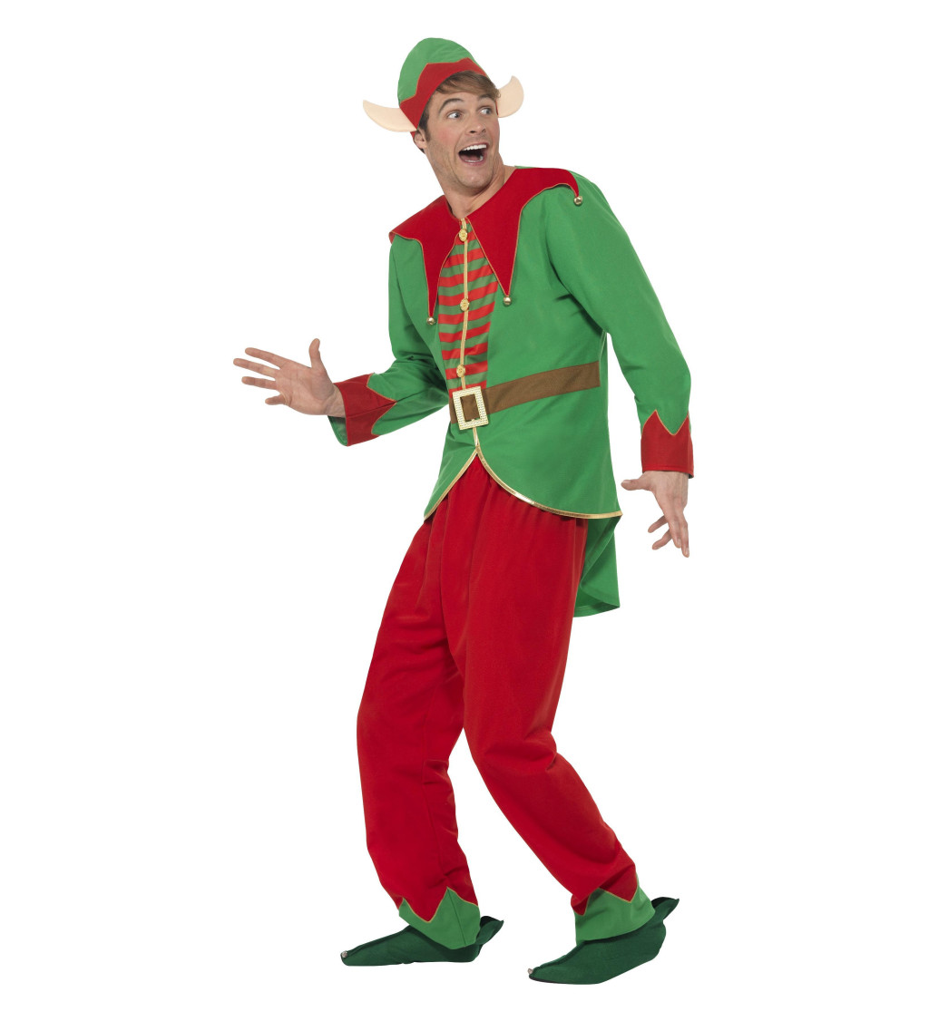 Pánsky kostým Elfský pomocník s ušami