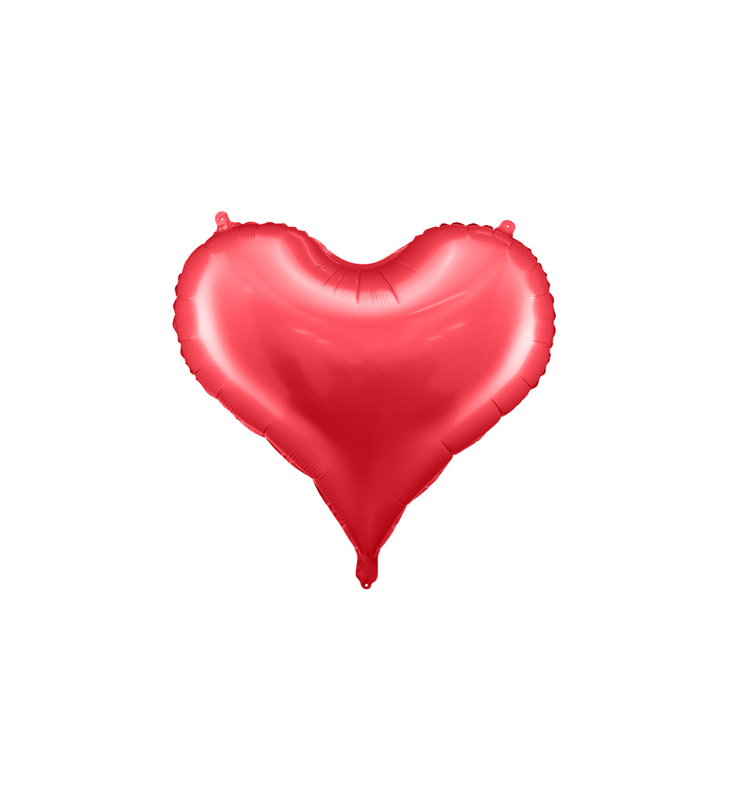 Fóliový balón Srdce, červené