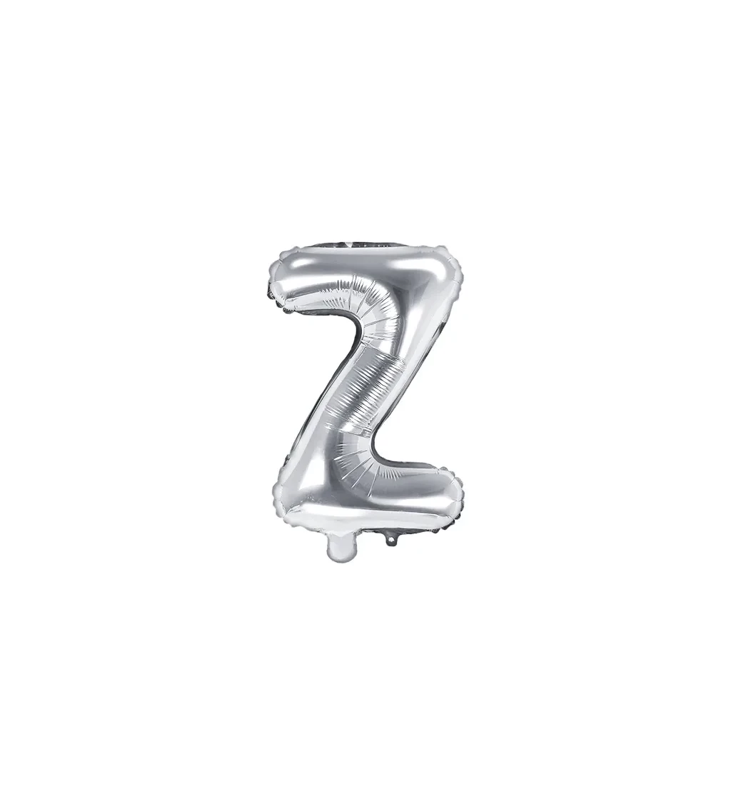 Fóliový Balón "Z" - Strieborný