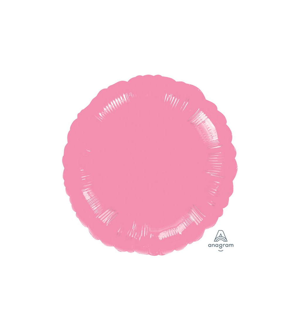 Okrúhly fóliový balónik, ružový