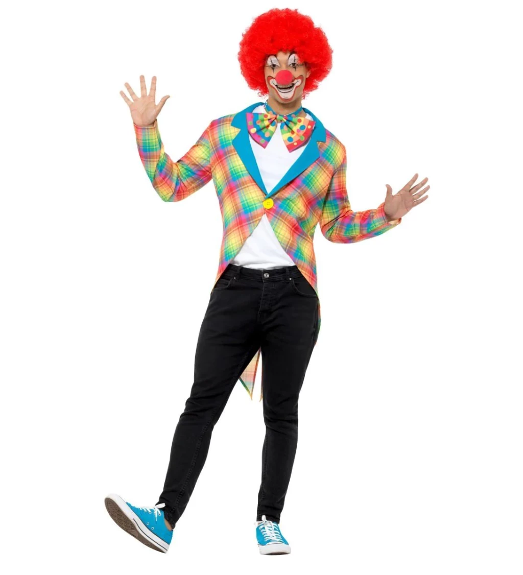 Frak klaunský v pastelových farbách