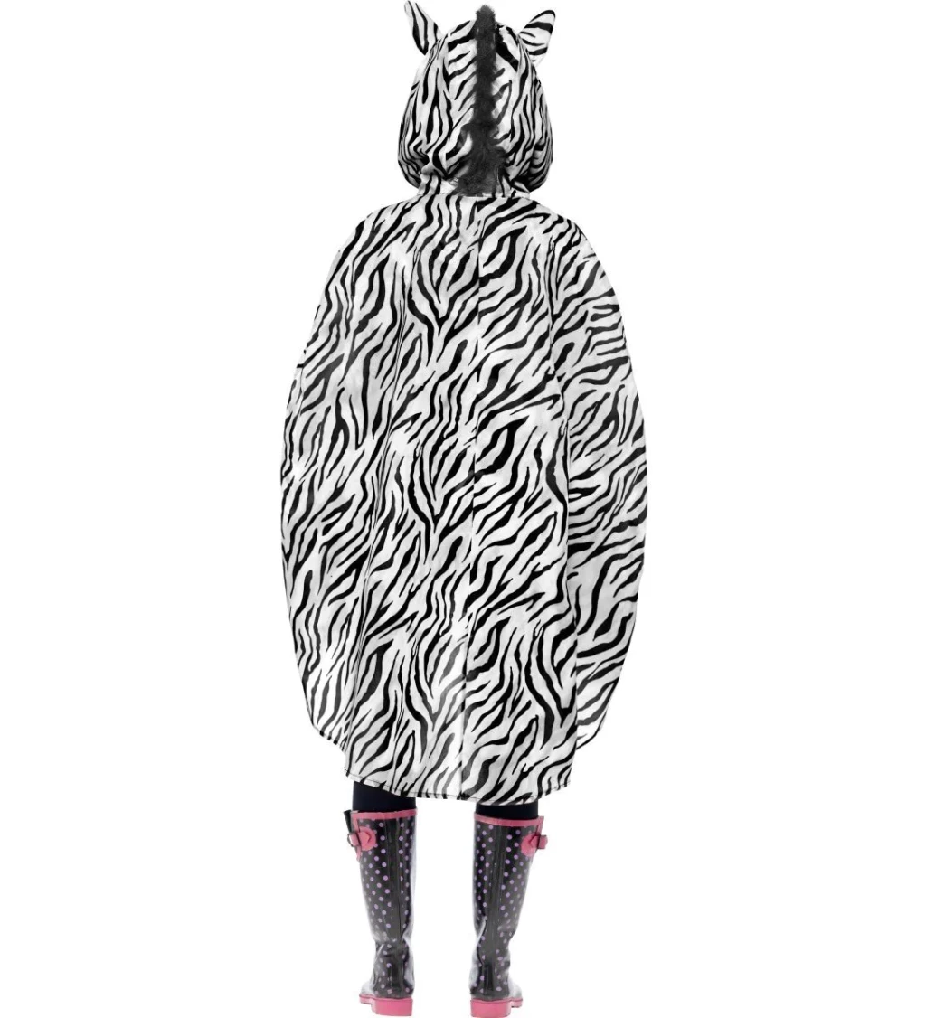 Nepremokavé poncho Zebra