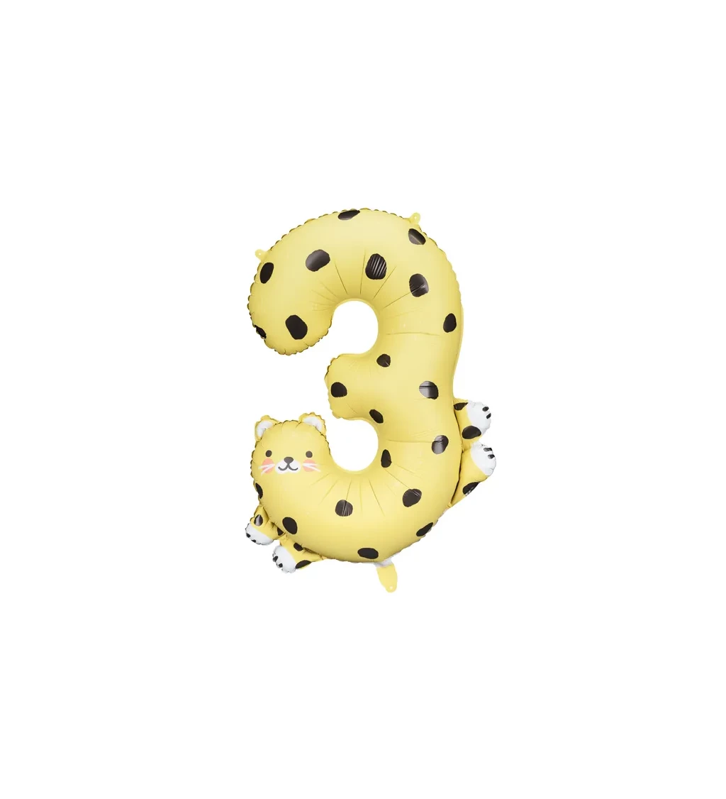 Fóliový balónik 3, Leopard