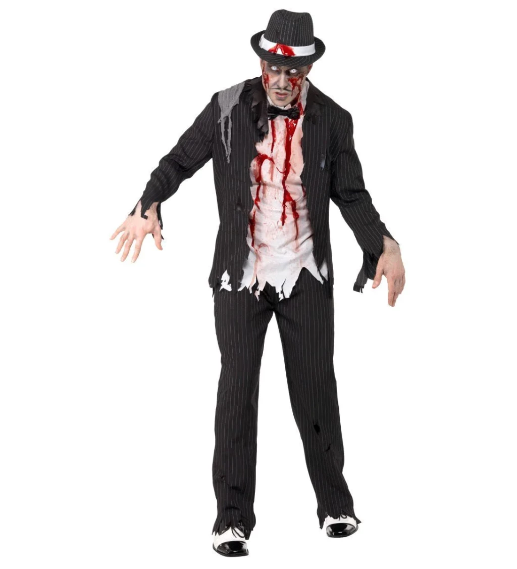 Pánsky kostým Zombie gangster