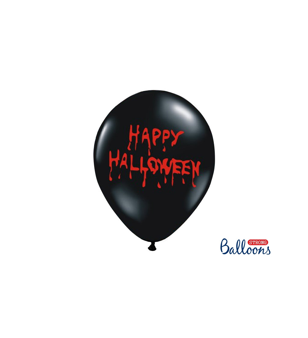 Latexové balóniky Happy Halloween