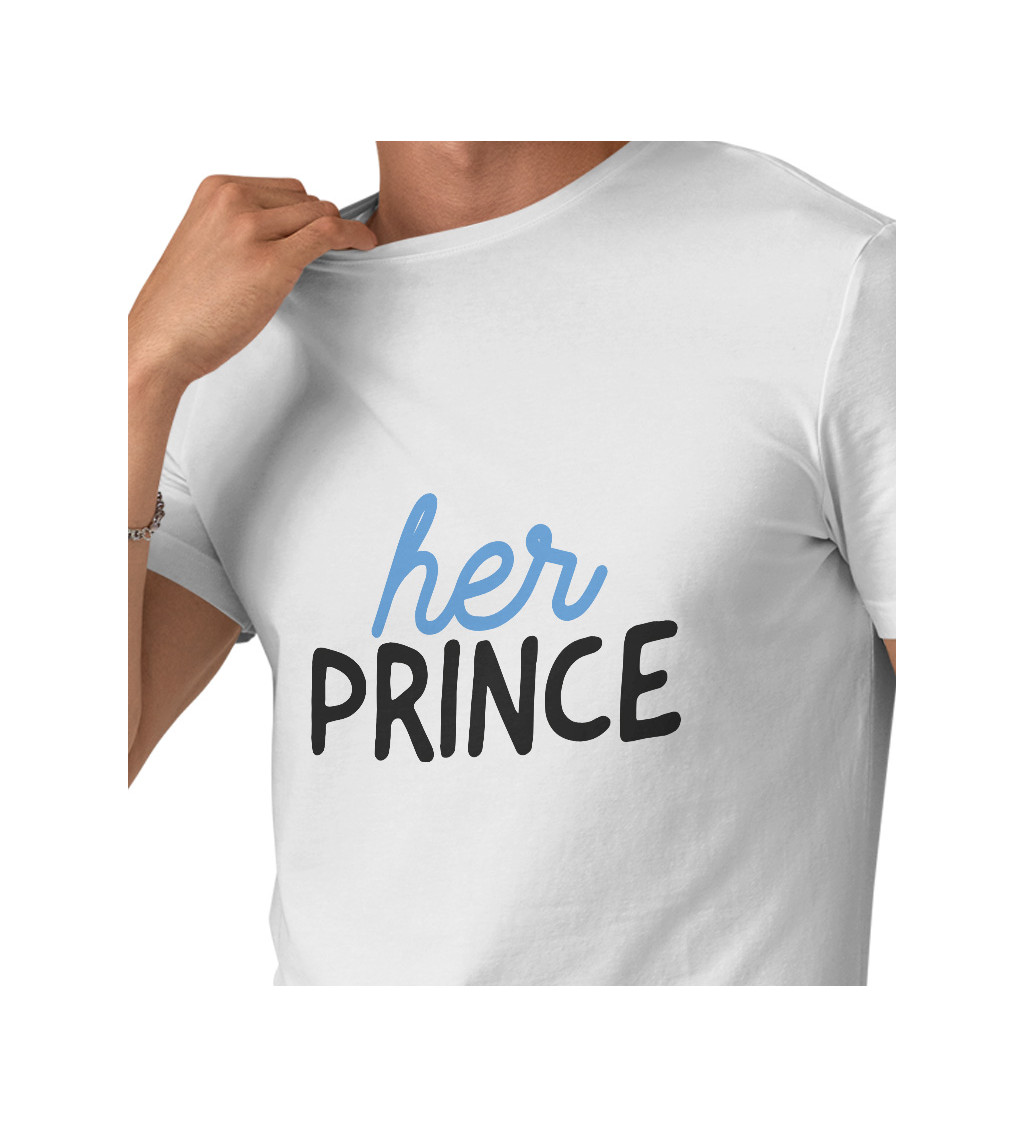 Pánske tričko biele - Her Prince