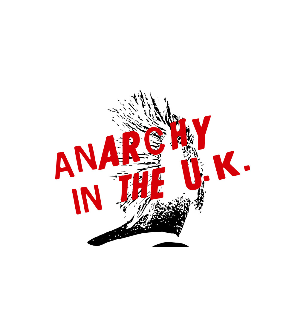 Pánske tričko biele - Anarchy in the U.K.