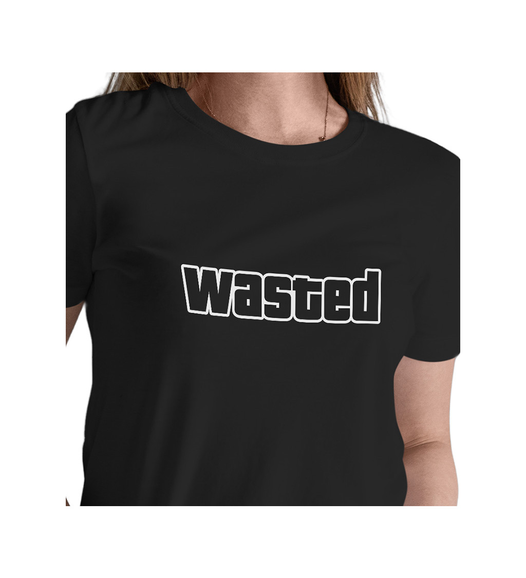 Dámske tričko čierne - Wasted