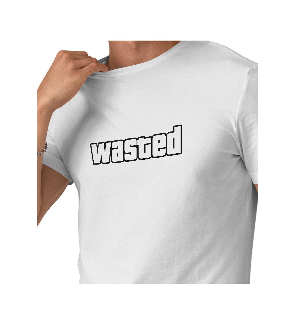Pánske tričko biele - Wasted
