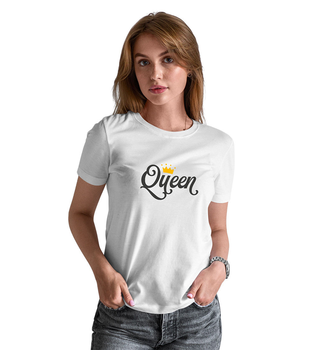 Dámske tričko biele - Queen
