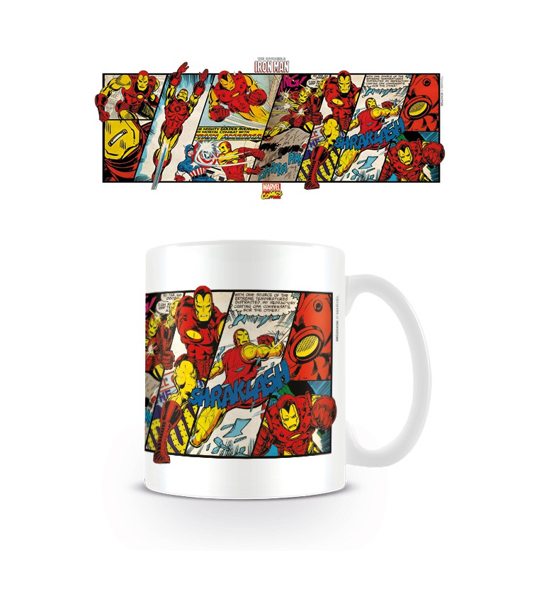Keramický hrnček Marvel Comics (Iron Man Panels)