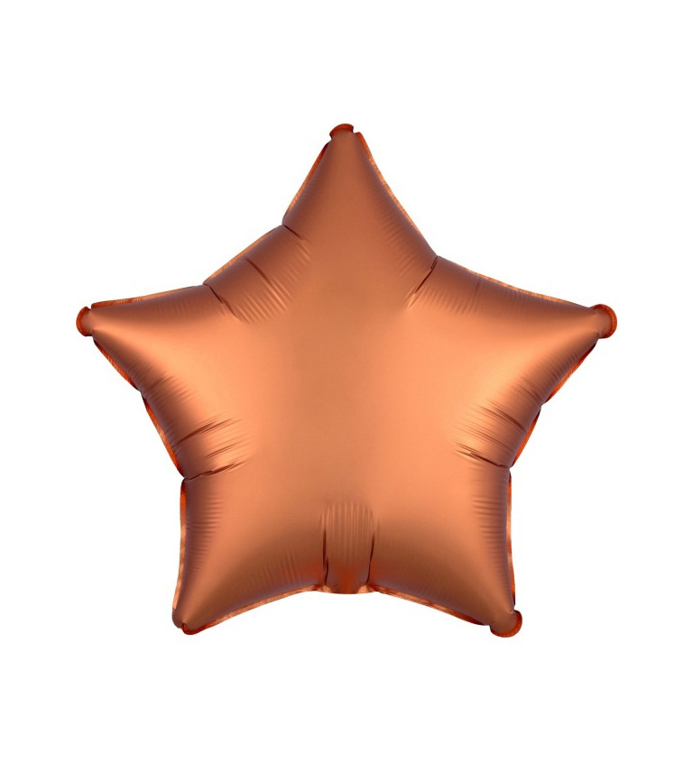 Fóliový balónik v tvare hviezdy - bronzový