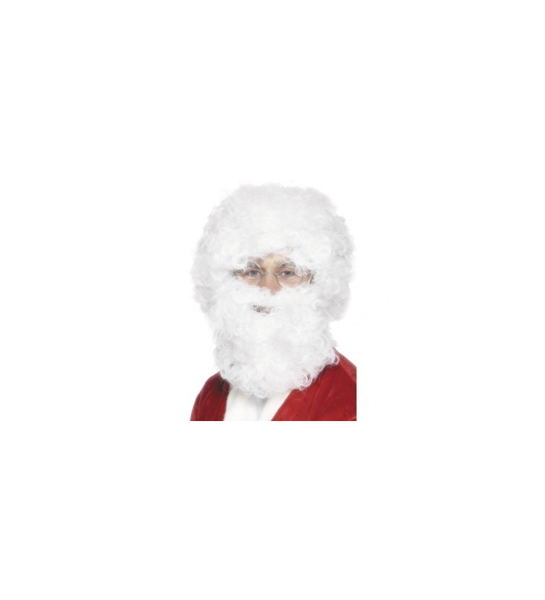 Parochňa a fúzy v sade - Santa Claus