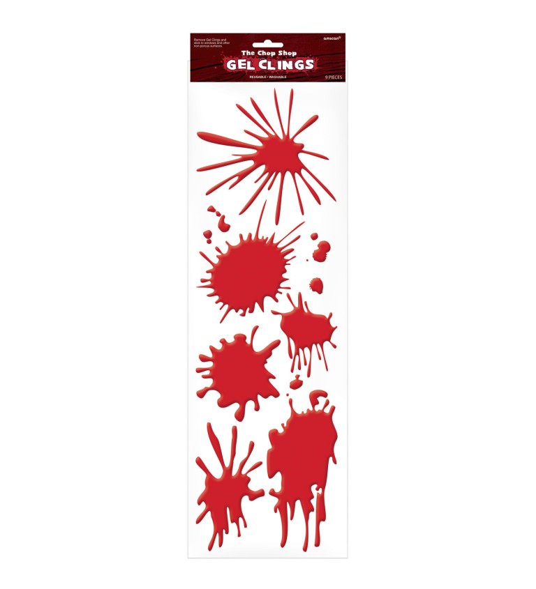 Krvavé škvrny - strašidelná dekorácia