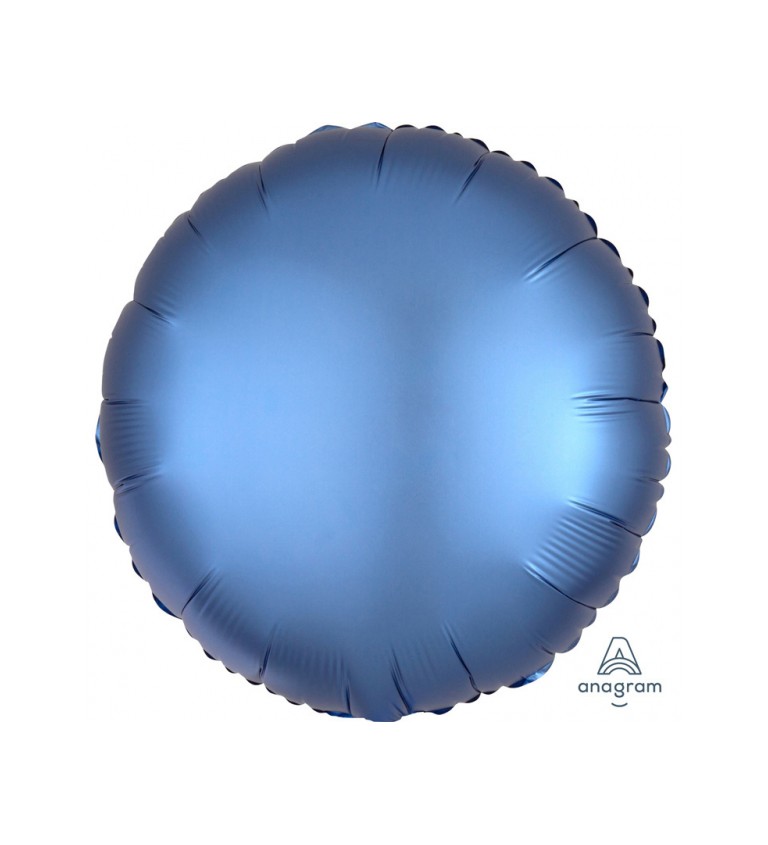 Fóliový balónik v tvare kolesa - modrý