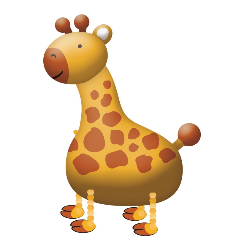 Fóliový balónik Chodiaca žirafa
