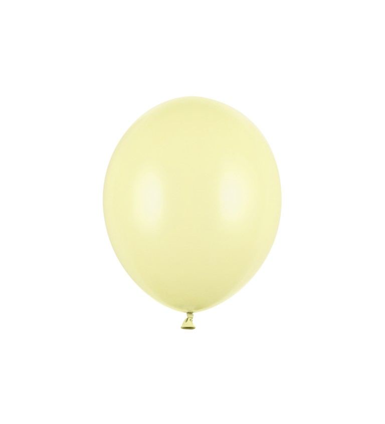 Pastelový balón - svetložltý - 10 ks