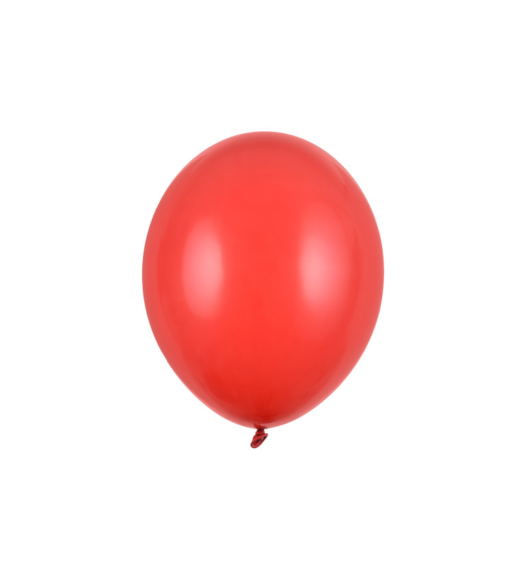 Pastelový balónik - červená 100ks