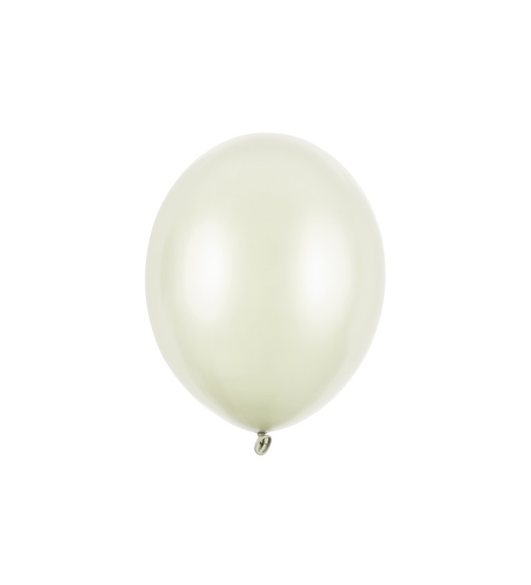 Metalické balóny - krémová 100 ks