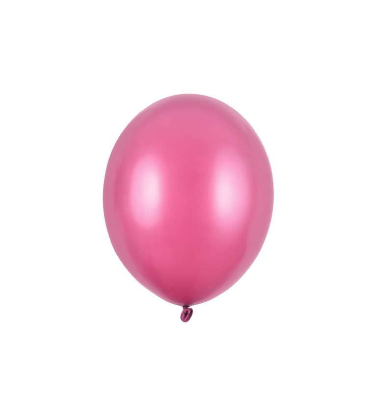 Metalický balónik - ružový 100ks