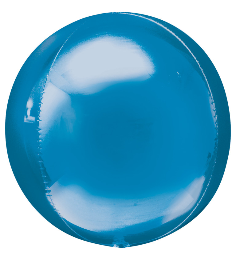 Guľatý fóliový balónik Modrý