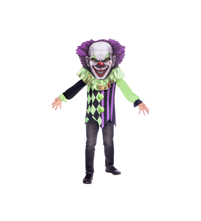 Detský kostým Strašidelný klaun (8-10 rokov)
