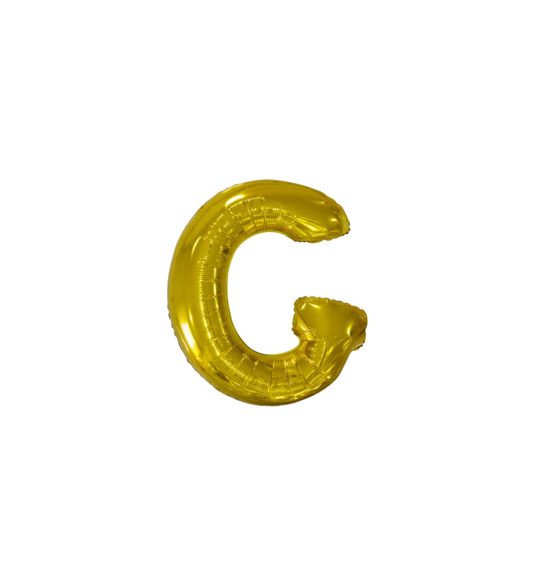 Fóliový balónik "G" - zlaté 86cm