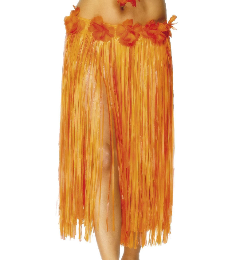 Havajská sukňa Hula - oranžová