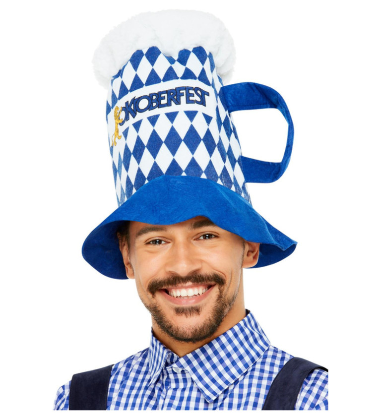 Modrá čiapka Oktoberfest