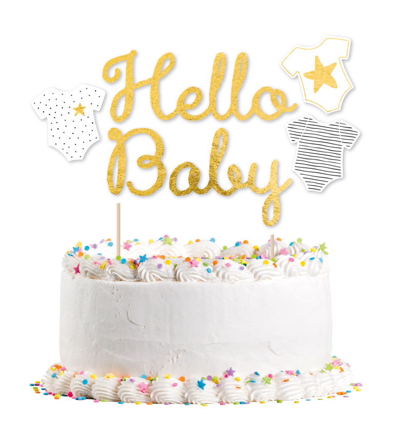 Dekorácia na tortu Hello baby