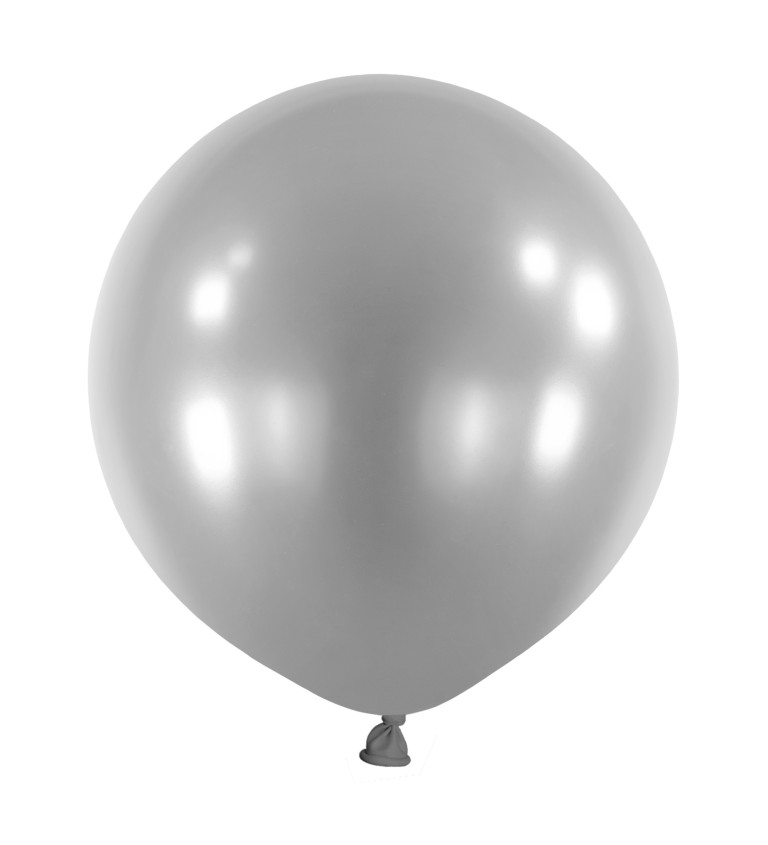 Latexové balóniky, metallic silver 60 cm
