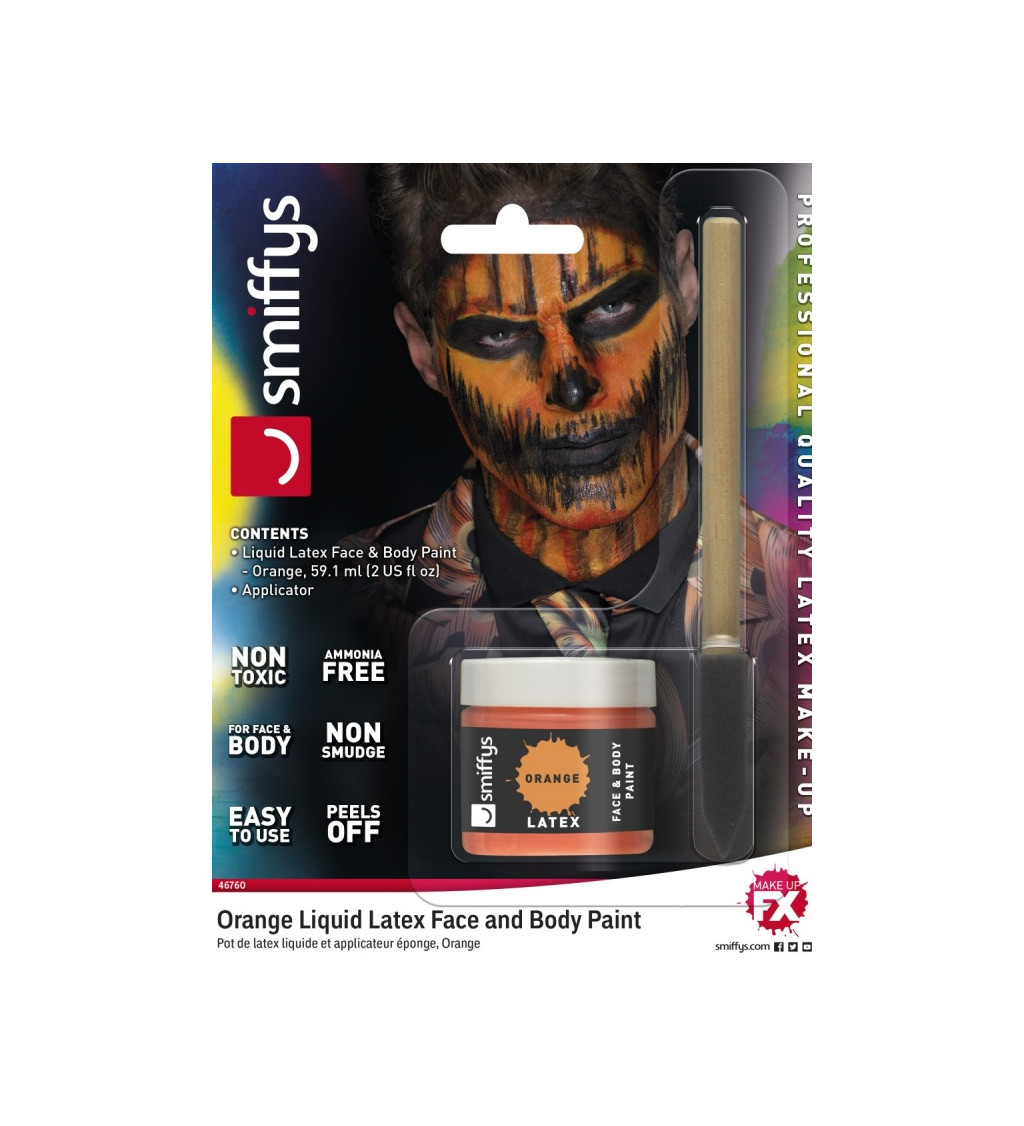 Tekutý latex - Oranžový