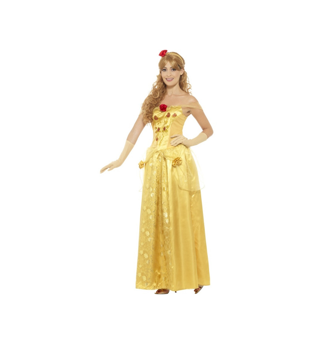 Kostým princeznej - žlté šaty