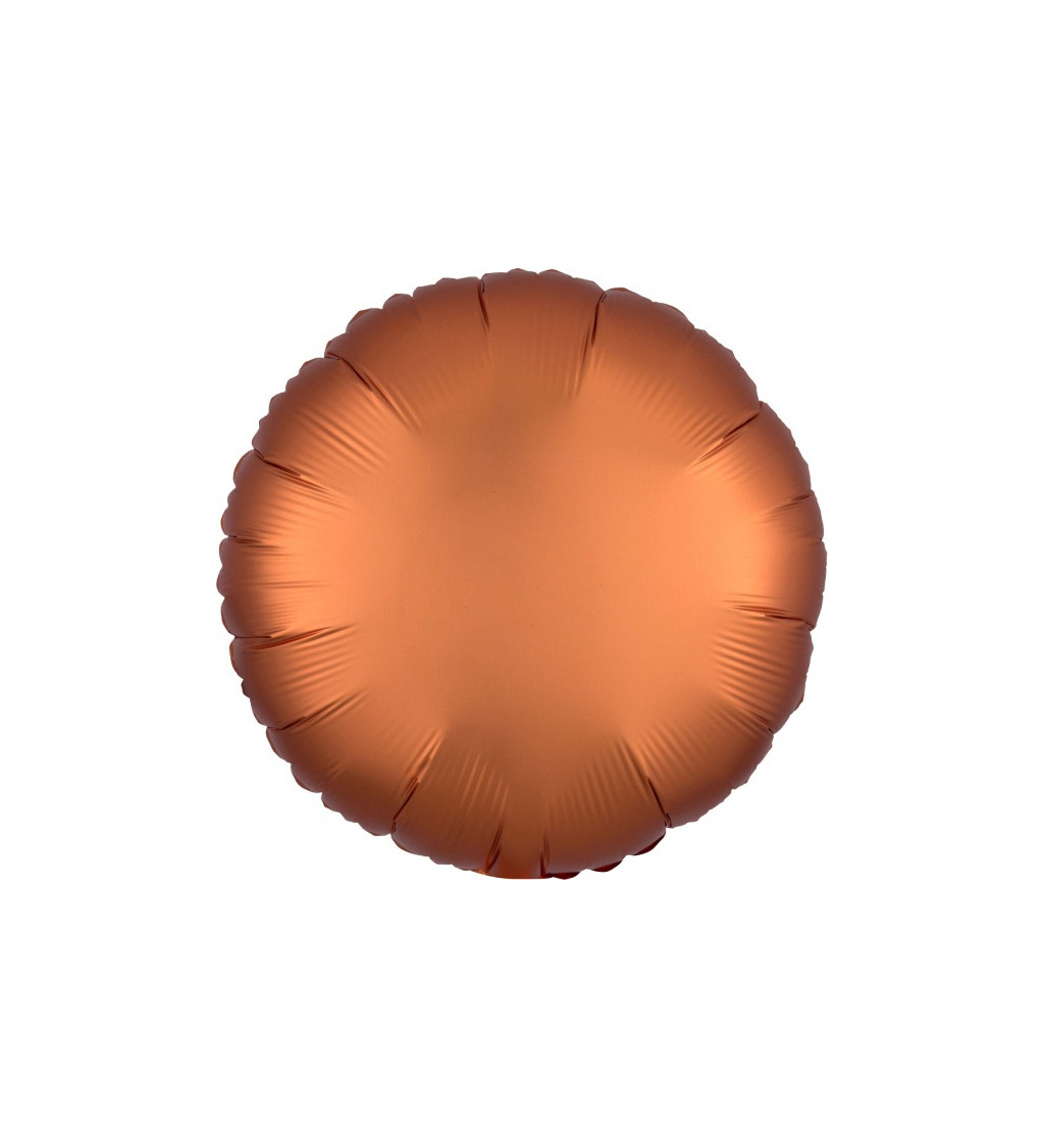 Okrúhly kovový balónik - bronzový
