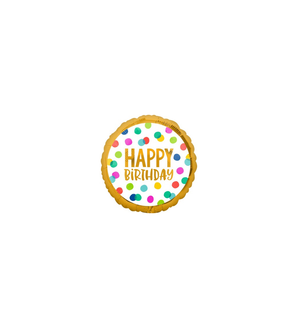 Fóliový balónik - Happy birthday